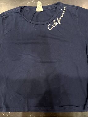 Navy 'California' Crewneck T-Shirt